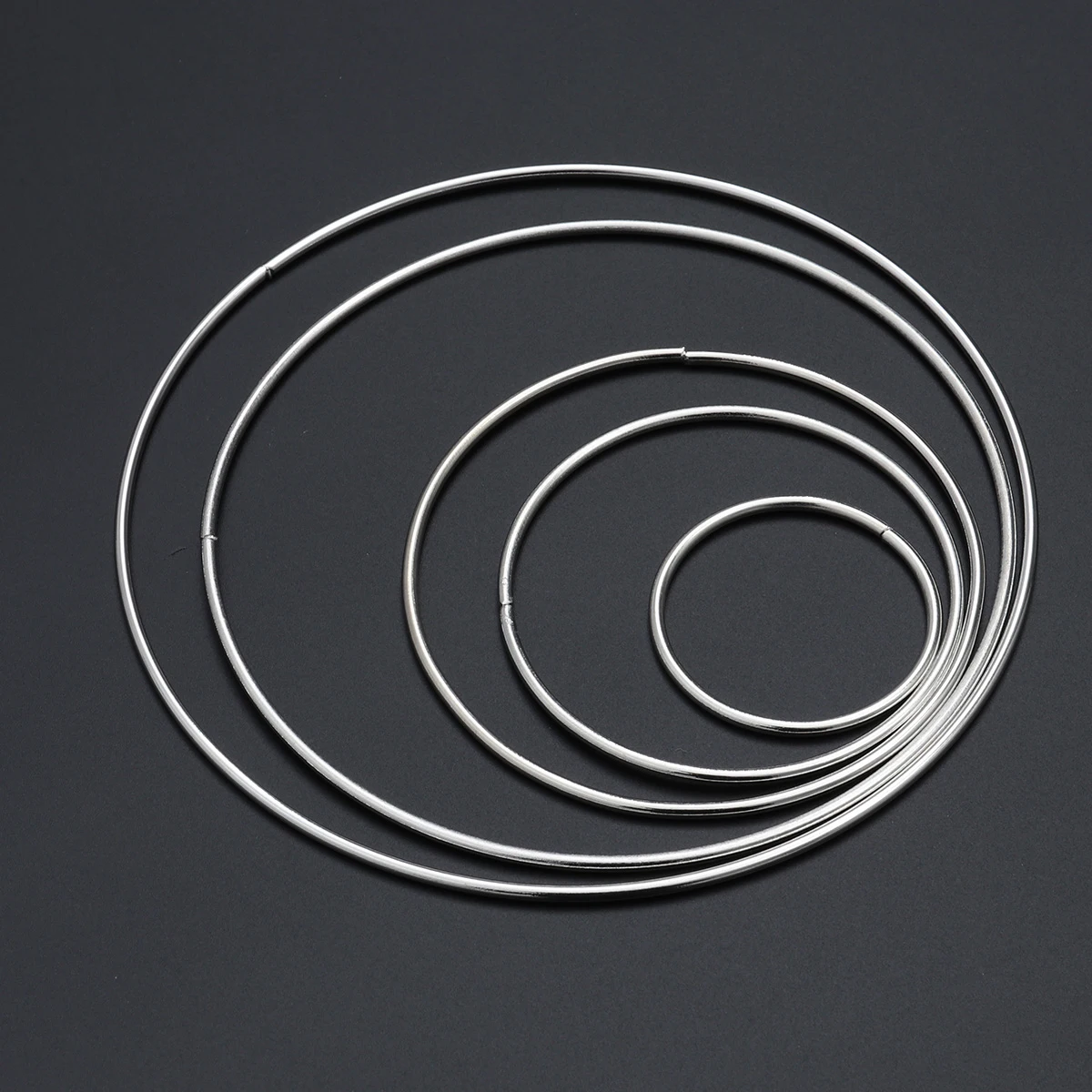 

5 Pcs Dreamcatcher Iron Circle Ring Supplies Hoops Jewelry Making Wreath The Accessories