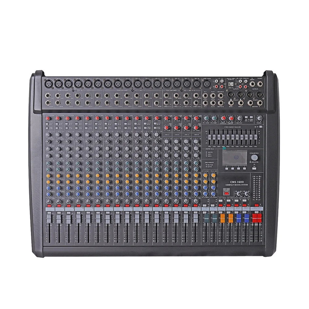 CMS1600-3 16-канальный БОЛЬШОЙ цифровой DJ-контроллер Звуковой микшер для концертов, вечеринки CMS1600-3 Pro Звуковая система Музыкальный микшер CMS1600-3 16-канальный БОЛЬШОЙ цифровой DJ-контроллер Звуковой микшер для концертов, вечеринки CMS1600-3 Pro Звуковая система Музыкальный микшер