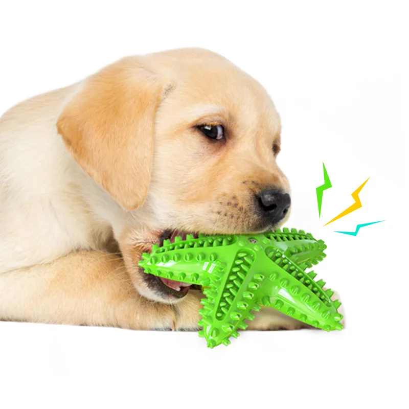 

Large Dog Toy For Small Medium Big Dogs Squeaky Starfish Interactive Teeth Clean Bite Resistant Chew Toys Labrador Pet Supplies