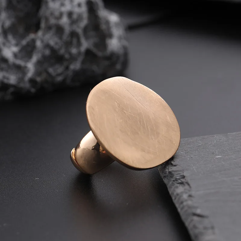 Vintage Accessories Round Geometric Rings Trending Products Jewelry For Women Goth Drop shipping Korean Fashion image 5