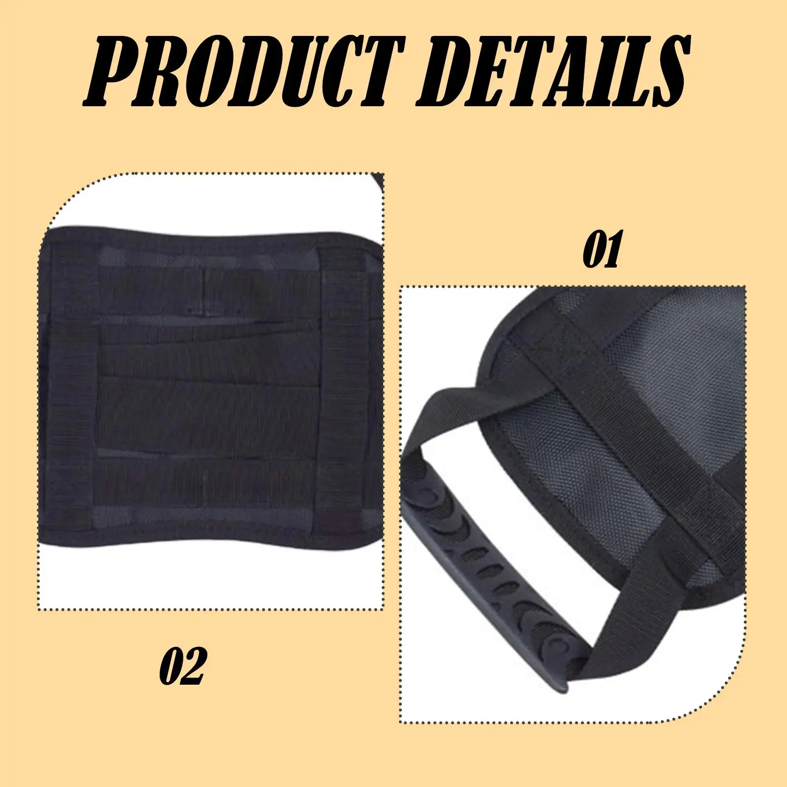 Motorrad-Beifahrer-Gürtel mit sicherem Griff, Oxford-Stoff, vielseitig einsetzbar, 9,8 x 6,7 Zoll, robust, leicht, mit 2 verstellbaren Riemen