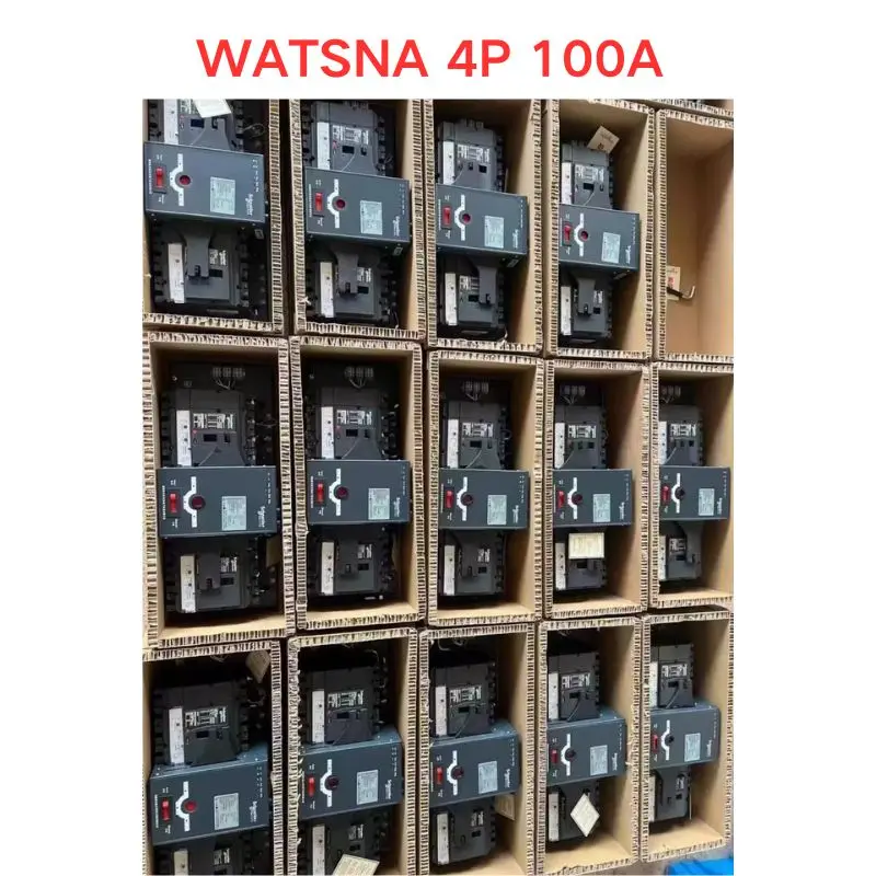 Used WATSNA 4P 100A  Dual power automatic transfer switch Functional test OK Fast delivery