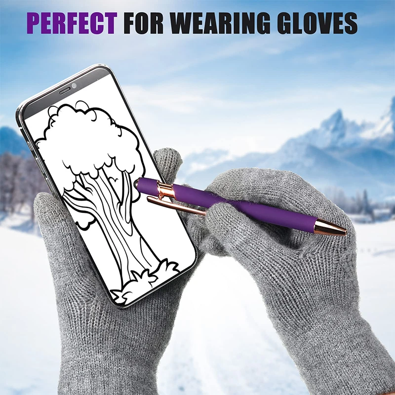 Bolígrafo multifunción 2 en 1, bolígrafo de Metal con pantalla táctil suave, de 1 a 100 piezas