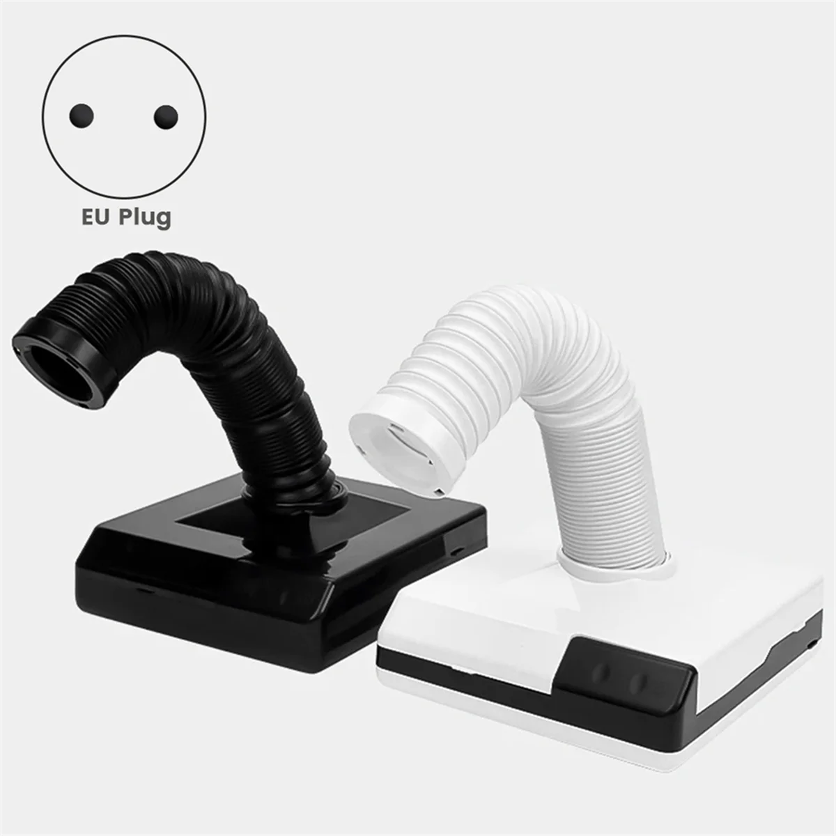 Extractor de humos de soldadura con filtro absorbente de polvo para uñas, para grabador/corte, quema de madera, impresora 3D, enchufe blanco de la UE