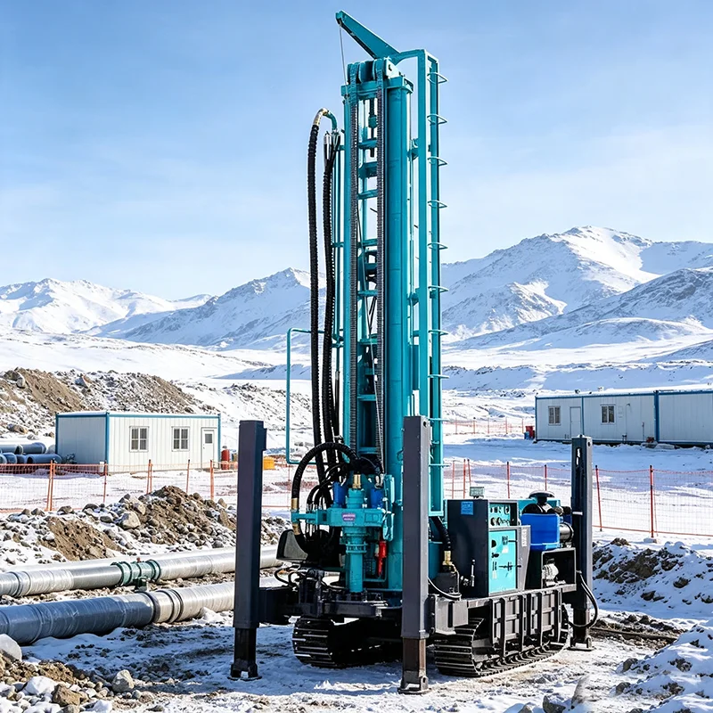DTH Water Well Drilling Rig 200m Air Flush Hard Rock Borehole Drill Machine for Rural Domestic Water Well