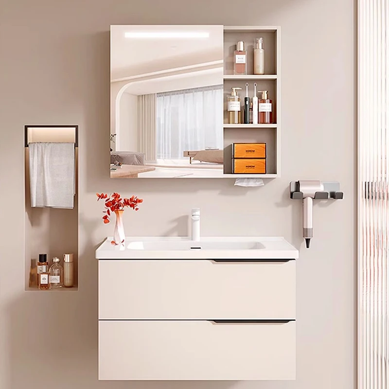 Decorations Modern Bathroom Cabinet Skincare Fashion Partitions Bathroom Cabinet Mirror Perfume Archivadores Home Furniture