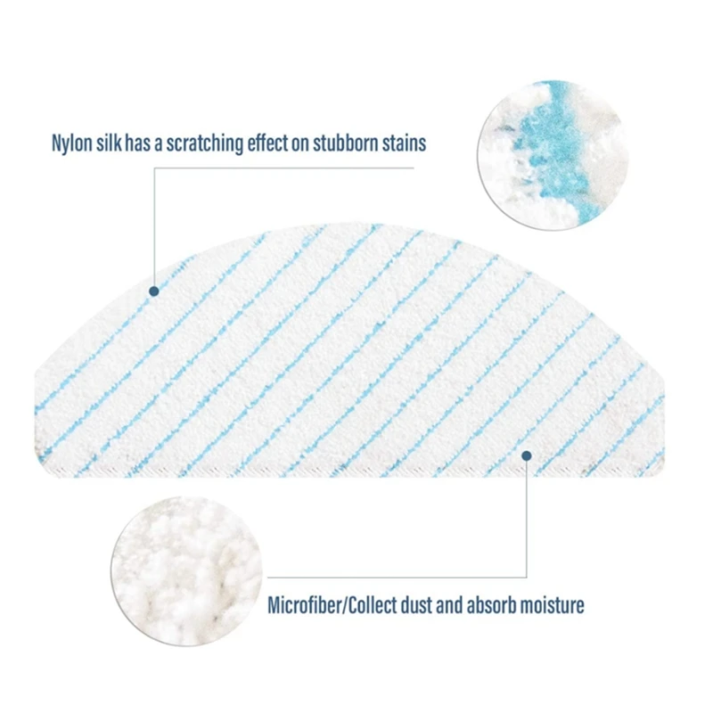 Paño de fregona desechable para Ecovacs Deebot Ozmo T8 T8 +/ T8 AIVI T9 AIVI / N8 Pro/ N8 Pro + piezas de Robot aspirador