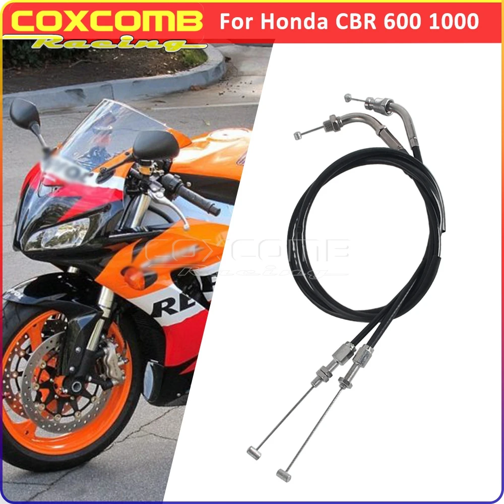 

Для Honda CBR600 CBR1000 CBR600RR CBR1000RR CBR 600 1000 RR мотоциклетный прямой кабель дроссельной заслонки для газа и масла, двойные провода дроссельной заслонки