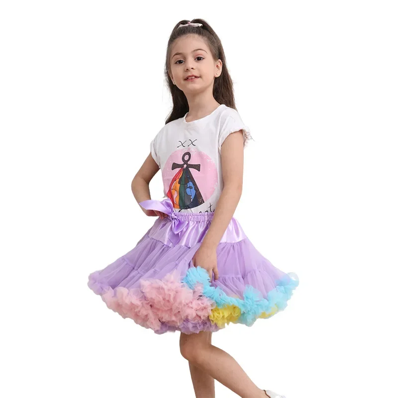 New Girls Tulle Skirt Baby Girl Clothes Tutu Pettiskirt Skirt Girl Clothes Princess Skirts Skirt For 2-15 Years Girls Clothing