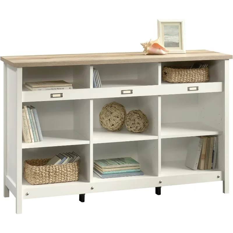 

Adept Storage Credenza/Pantry Cabinet, L: 58.19"x W: 17.17"x H: 36.26", Soft White finish bathroom organizer US(Origin)