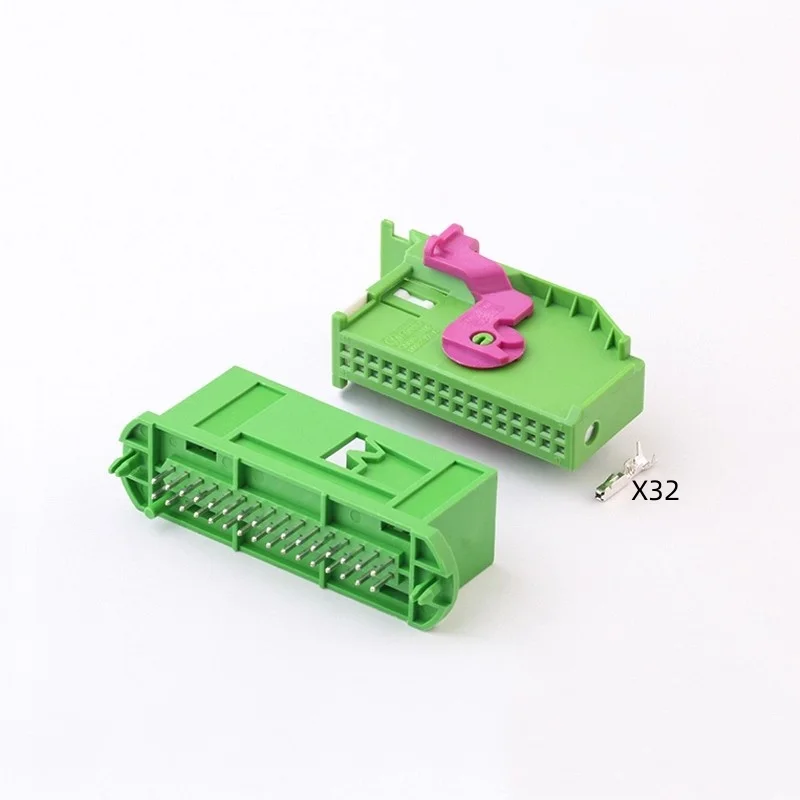 1 Set 32 Pin 1J0972977C Automotive ECU Wiring Plug For Audi VW Seat Skoda Instrument Dashboard Connectors 1719057-1 1719058-1