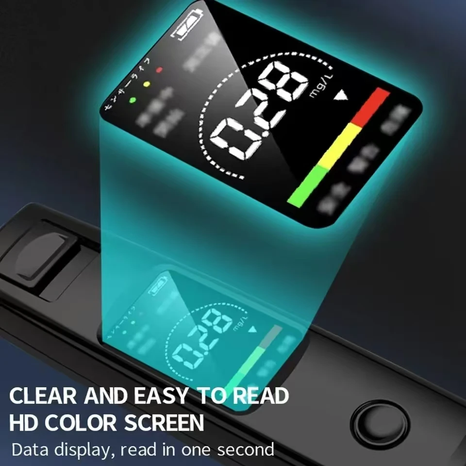 Alcohol Tester Professional High Sensitivity Breathalyzer Non-Contact Alcoholometer Type-C Charging Portable Breathalyzer image 3