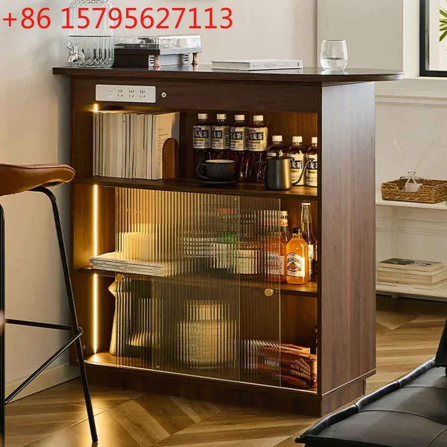 Gabinete de vino Vintage con luces Led, cubo de diseño de boda, estantería de celosía de vidrio transparente, estante para vino, casas, muebles de Boutique Vinotecas