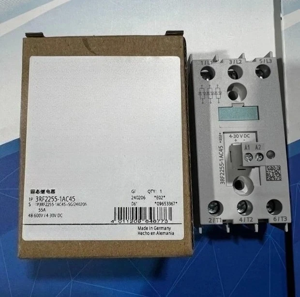 

Brand new orignial 3RF2230-1AC45 3RF2255-1AC45 Semiconductor relay Fast delivery
