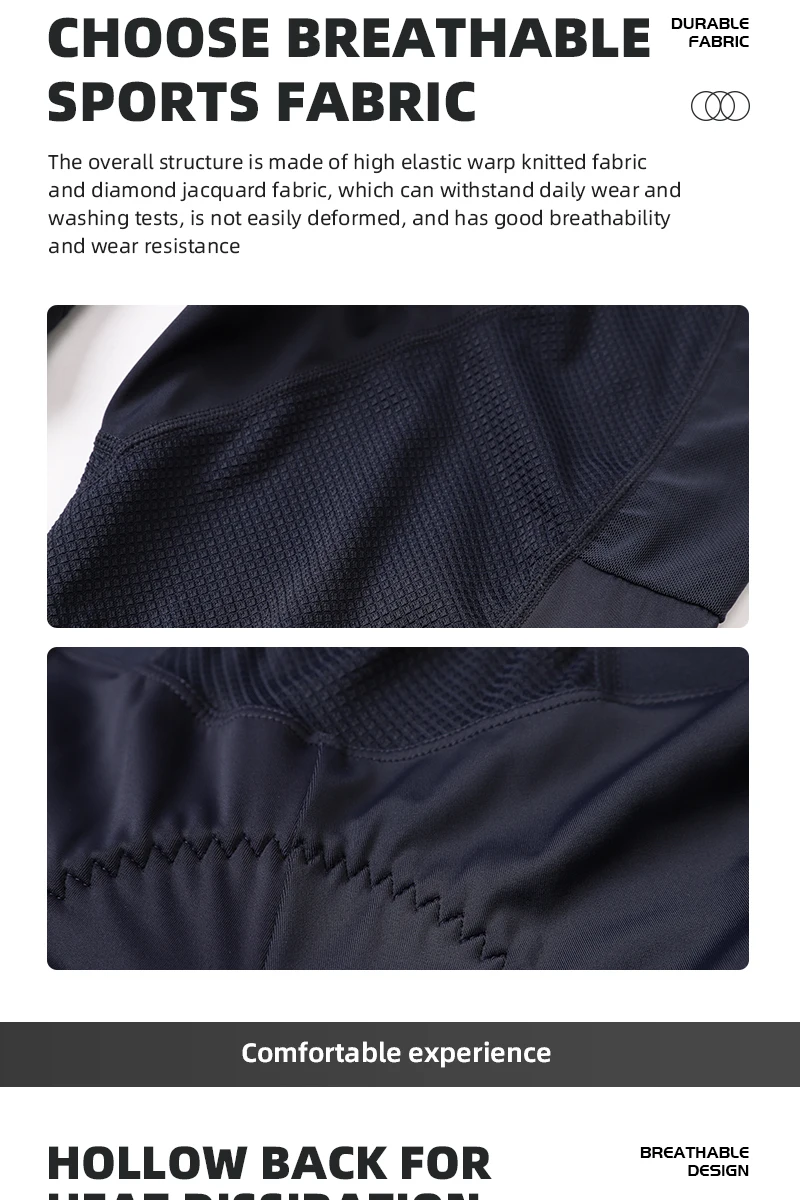 YKYWBIKE Herren Fahrradhosen mit Trägern Lang, 15~20℃, Langstreckenstrumpfhosen, MTB-Fahrradhosen, Profi-Team Rennhosen, 2 Tasch – Detail 8