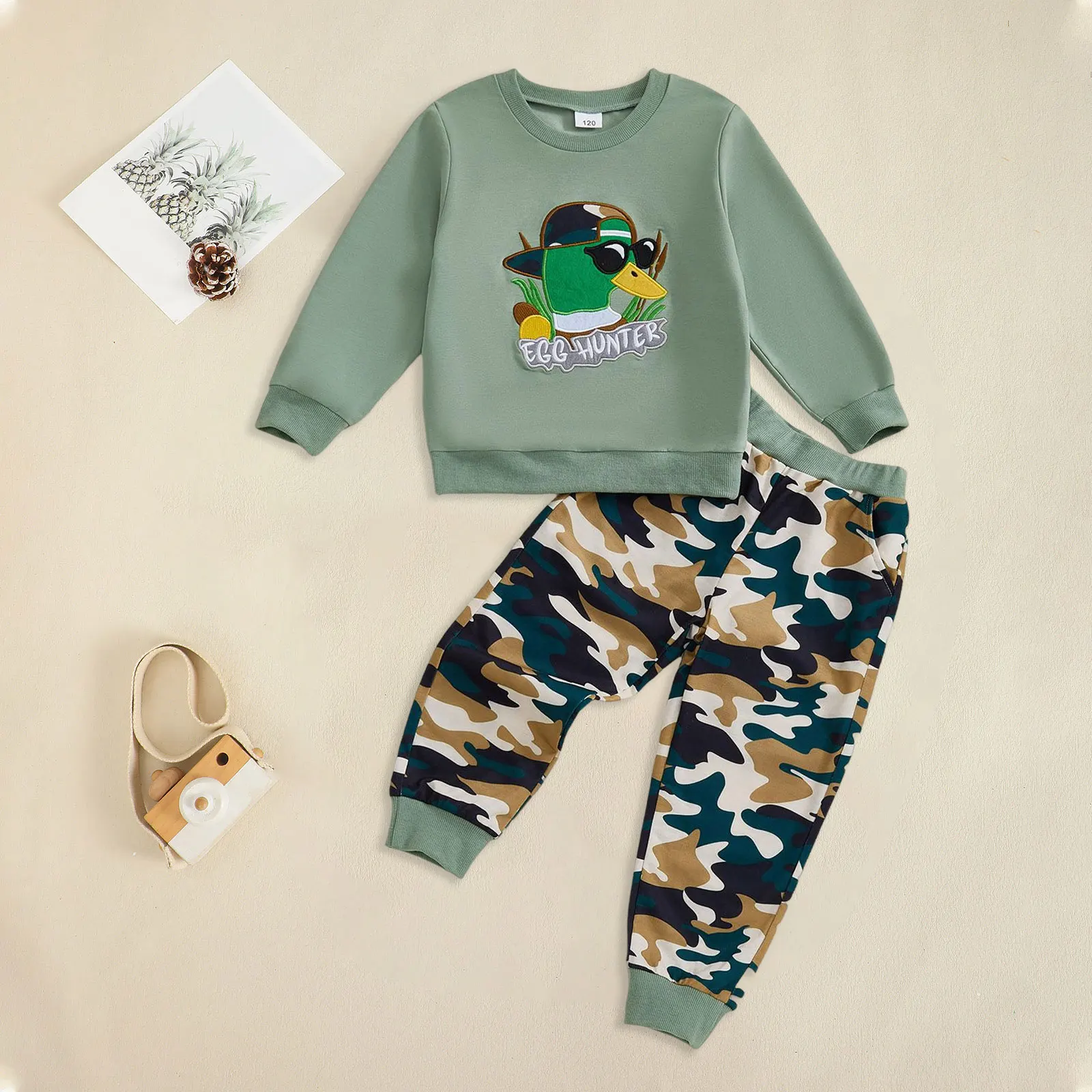 

Baby Boy Bundles Set Clothes Boys Comfortable And Breathable Long Sleeved Cute Cartoon Prints Two Piece Set Suspender Outfit