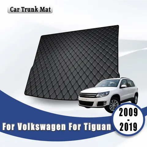 All-Weather Cargo Liner For Volkswagen VW Tiguan 2009-2019 Wear-Resistant Anti-Shift Luxury Car Trunk Mat Auto Accessories Pad