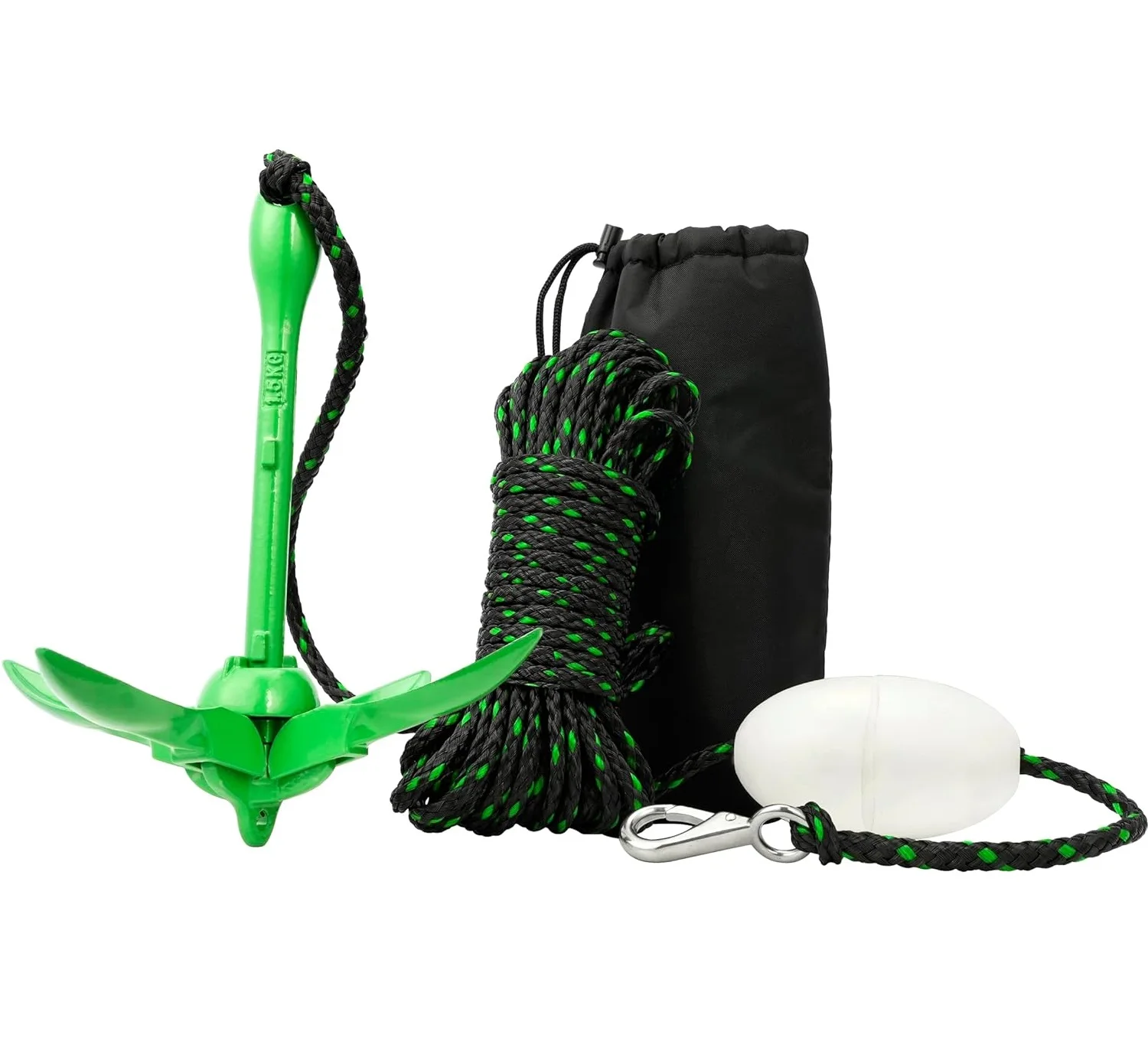 1.5/3.5 lb Compact Kayak Anchor Kit for Kayaks Canoes and SUPs