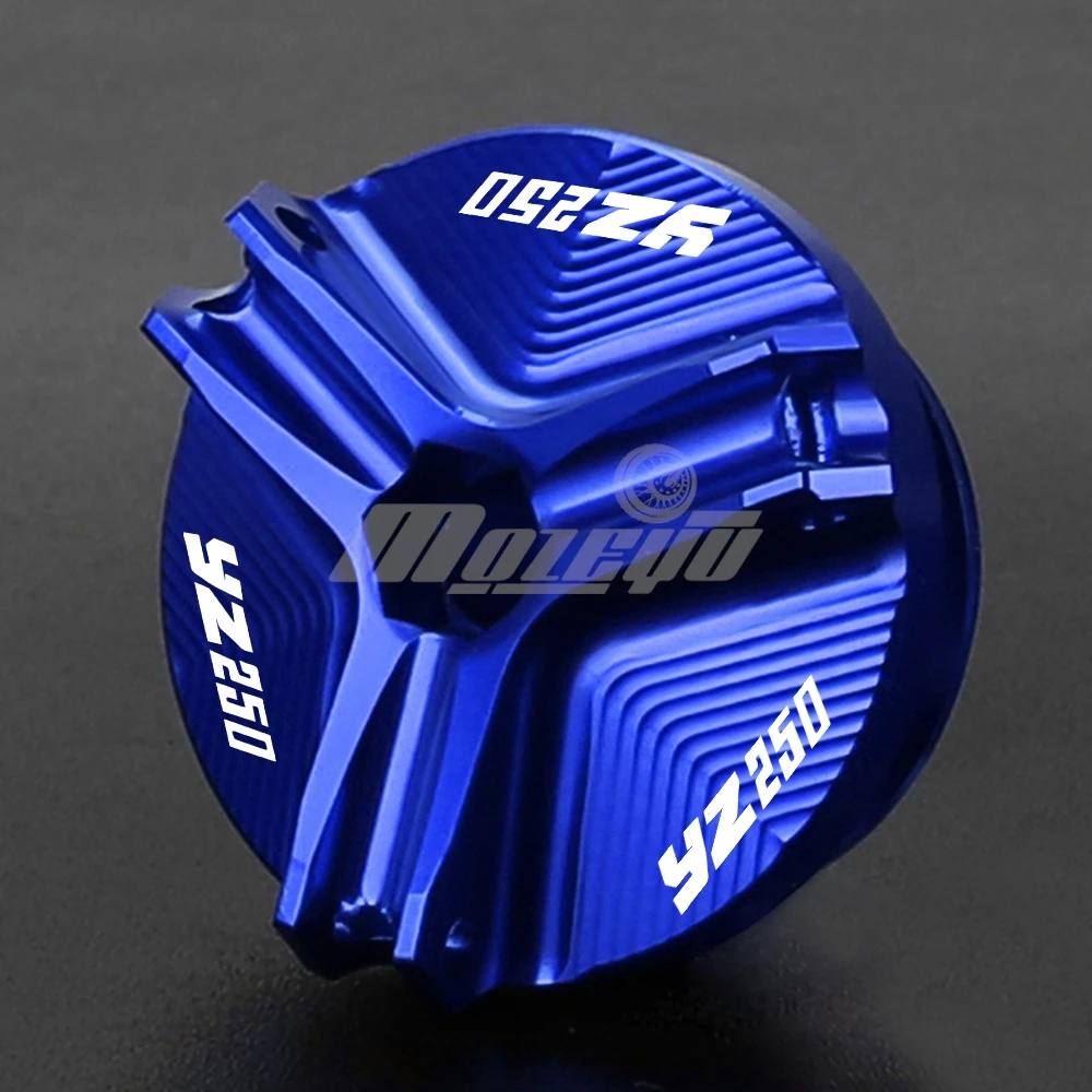لياماها YZ250 YZ250F YZ250X YZ250FX 1999-2022 2023 2024 2025 M19 * 2.5 دراجة نارية CNC فلتر زيت الألومنيوم كوب غطاء قابس المحرك #5