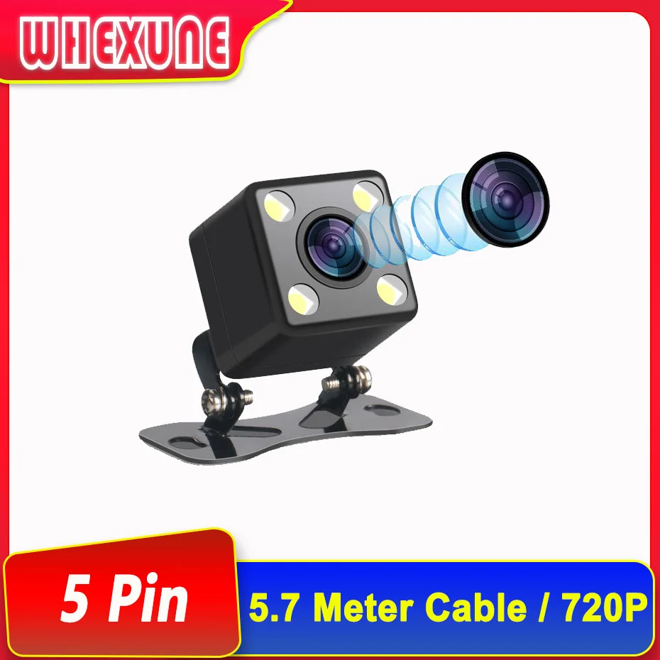 

HD 720P Night Vision Rear Camera For Dual Lens Android Car DVR Vehicle Camera with 6 Meters Cable 0.1 Lux Back Cam Waterproof