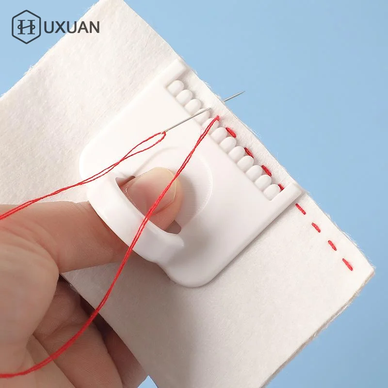 1pc Easy Sewing Guide For Beginners & Seniors - Plastic Hand Sewing Tool With 4mm & 3mm Spacing For DIY Crafting