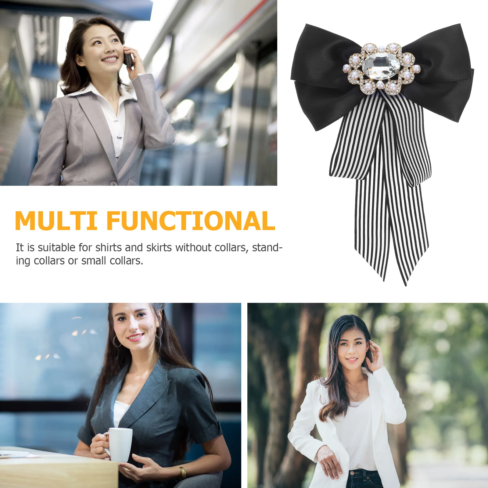 1개입 보타이 우아한 프리타이드 보우타이 비즈니스 셔츠용 블랙 화이트 의류 액세서리 패션 넥타이 프리타이드 보타이