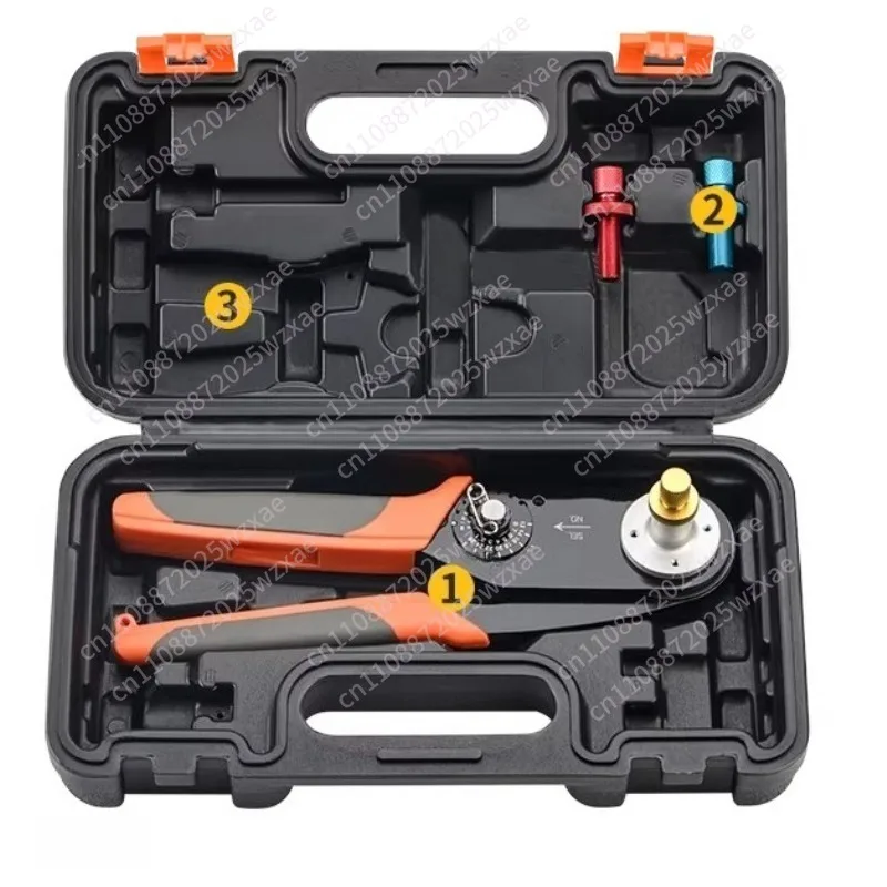 IWISS HD-2612D Deutsch Solid Contacts Adjustable Pin Crimping Tool AWG 26-12 for Size 12 16 20 Applicable To DT DTP DTM Series