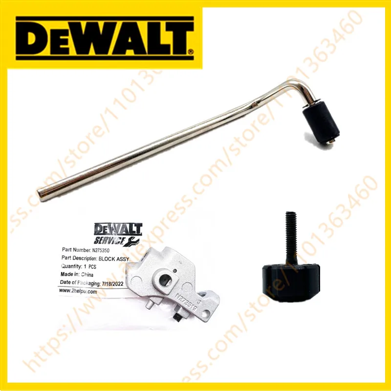Block Assembly Depth Guide Knob Replace for Dewalt N275341 N275350 N278801 DCS355 DCS355D2 DWE315