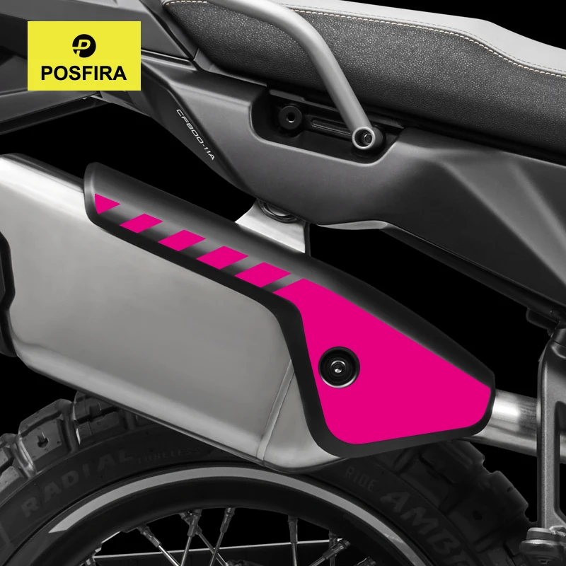 

POSFIRA Motorcycle Exhaust Pipe Panel Sticker Vinyl Decals for CF Moto 800MTX CFMoto 800 MTX MT-X 800MT-X 2025 Accessories