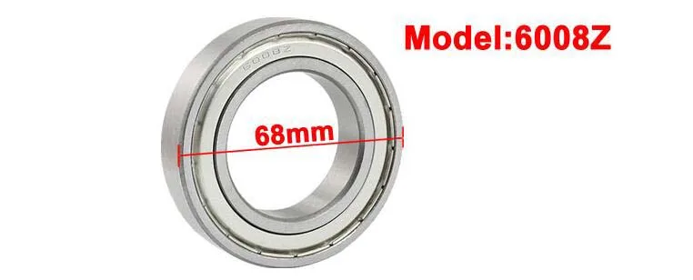 6008Z 40 x 68 x 15mm Metal Shielded Radial Deep Groove Ball Bearing