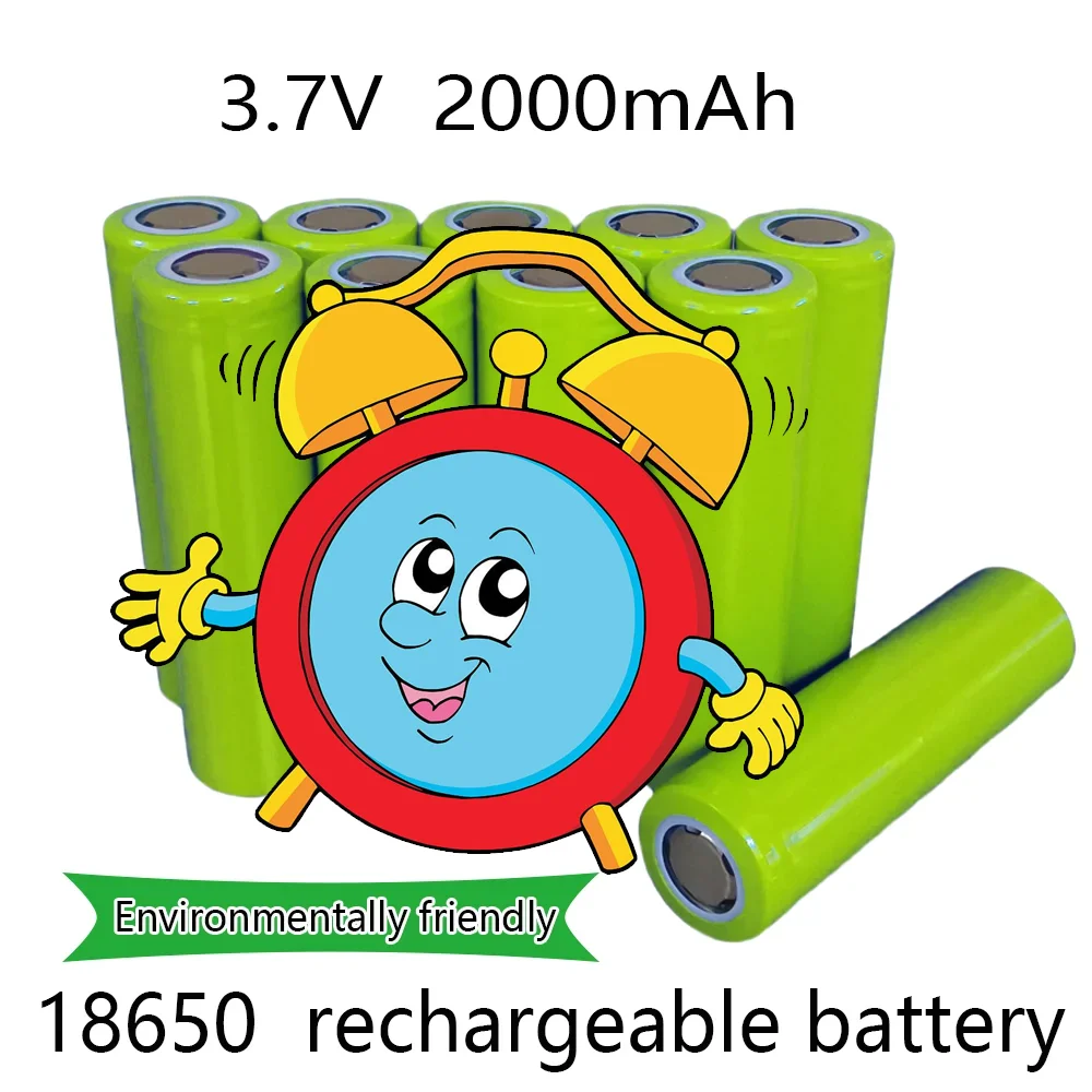 

100% Original for 18650 2000mAh 20A Discharge 2.0Ah 18650 Battery Li-ion 3.7v Rechargable Battery