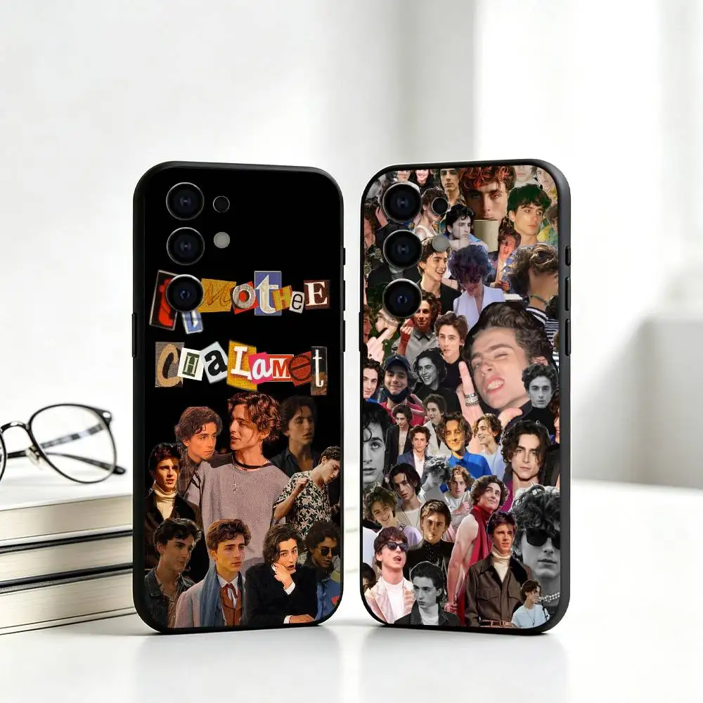 S-Star T-Timothee Chalamet Phone Case For Samsung S26,S25,S24,S23,S22,S21,S30,Ultra,Plus,Fe,Lite,Note,10,Black Cover Gift