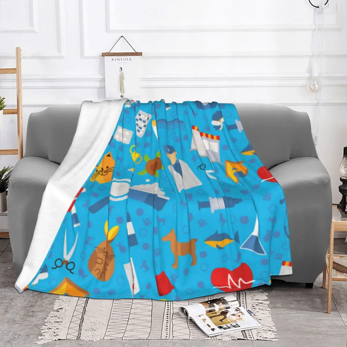 Veterinary 2366 Blankets Bed Blanket Thin Wadding Blanket Throw Blanket