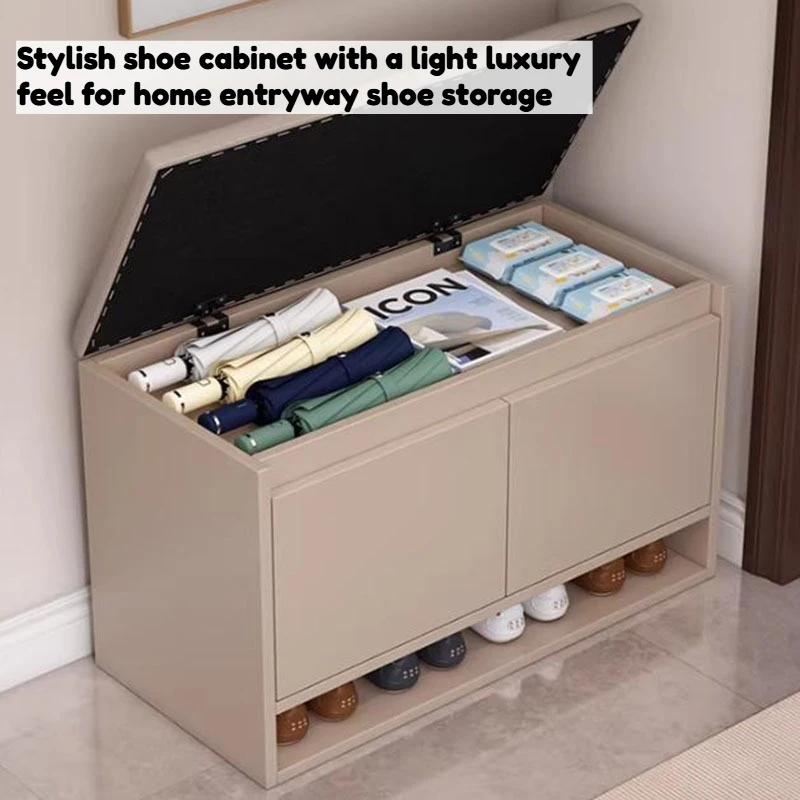 

Designer Organizer Shoe Stool Vanity Nordic Luxury Minimalist Flip Up Storage Shoe Bench Living Room Banco Hallway Furniture