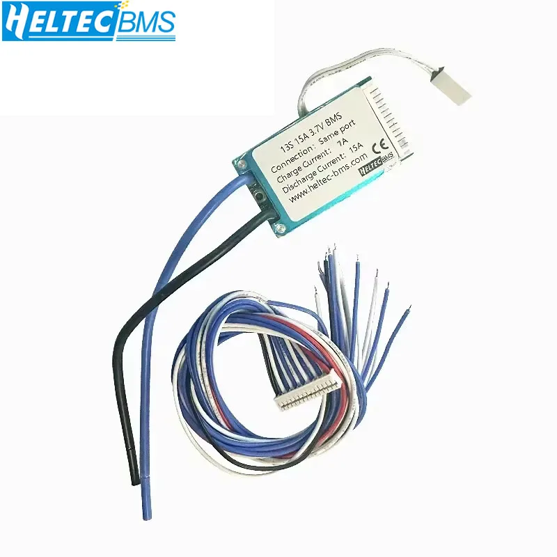 

2PC 18650 BMS 48V 13S 15A For Ternary lithium pack Electric bicycle Electric vehicle BMS 48V with Temperaure protection BMS