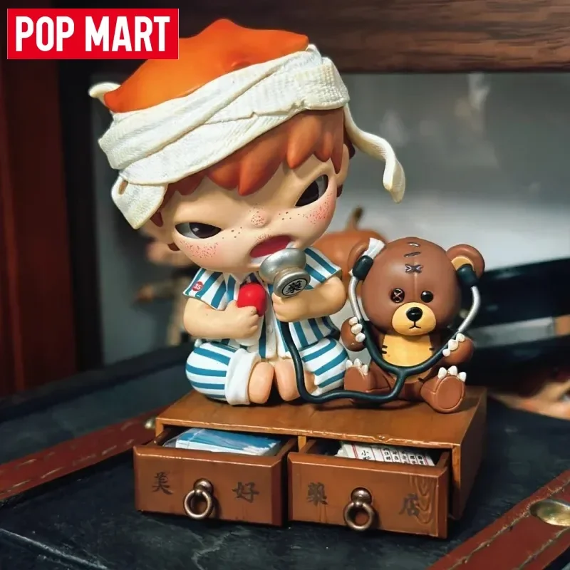 

POPMART Hirono Well Pharmacy Blind Box: Коллекционная фигурка, эмоциональная арт-игрушка, лимитированная серия, декор для стола, подарок на день рождения для девочки