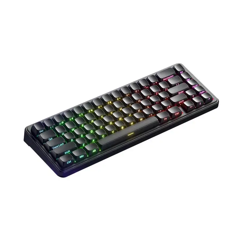 

AULA King68 65% Gasket-mounted Wired Mechanical Keyboard 0.125ms Latency with Inductive Switch Supprots SOCD/DKS & RGB Backlit