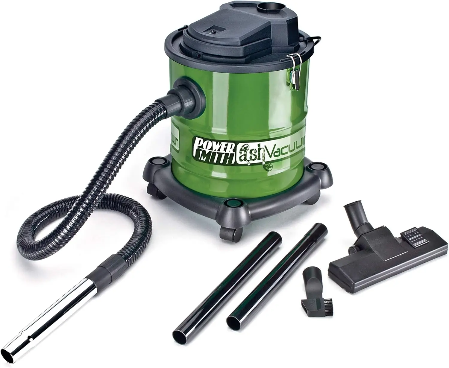 

10 Amp Ash Vacuum for Fireplaces & Grills, Green/Black, 16ft Cord