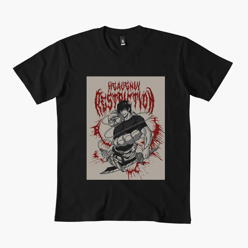 

0309 Toji Fushiguro Anime T shirt Jujutsu Kaisen Manga Men's print Graphic Tee Shirt 100% cotton Y2K clothes All size tops S-6XL
