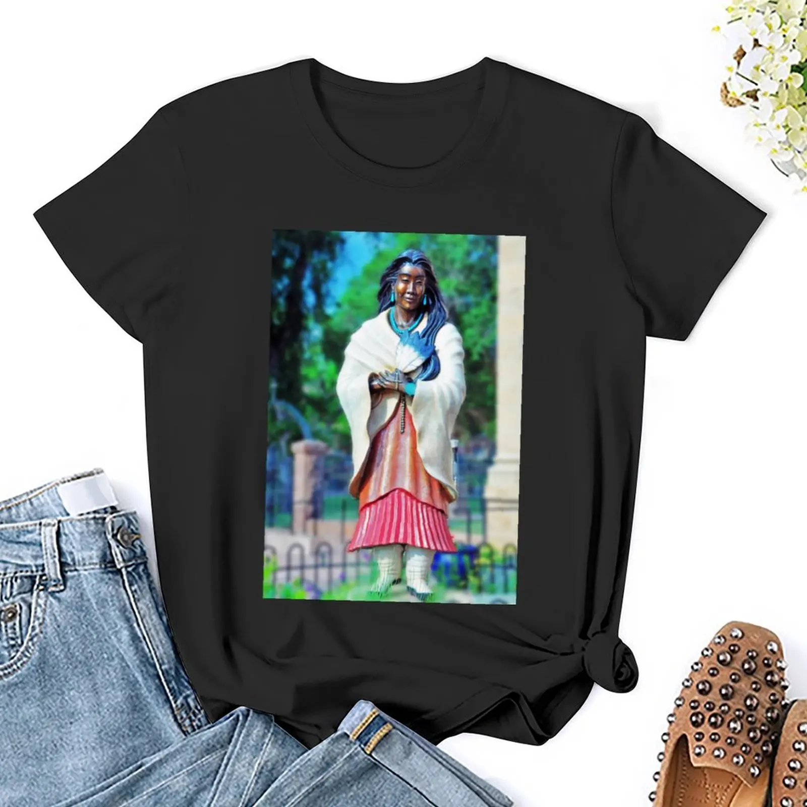 Saint Kateri Tekakwitha T-Shirt lady clothes plus size tops hippie clothes korean fashion oversized t shirts for Women