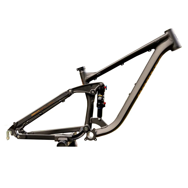 AliExpress NONE Full Suspension Bicycle Frame Aluminum Alloy for E-Bike Soft Trail 4 Links MTB Enduro AM DH Downhill 135x10mm