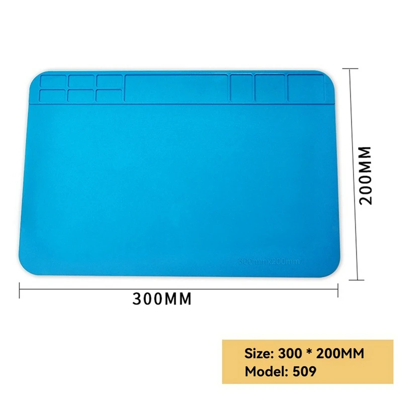 ซิลิโคนSoldering Matทนอุณหภูมิสูง,Anti-Static ESD Reworkแพลตฟอร์มสําหรับHot Air Gun,Desoldering Repair A