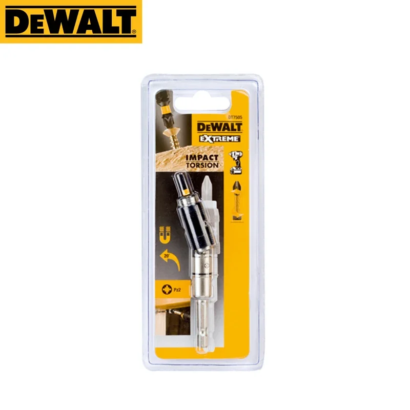 DeWalt Adjustable Pivoting Tip Magnetic Drill Bit Holder Power Tool Accessoriess Pivoting Bit Single In Blister Holder DT7505