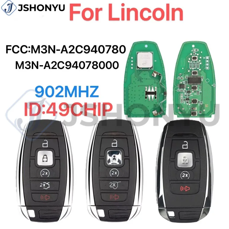 cle-telecommande-intelligente-jshonyu-fcc-id-m3n-a2c940780-902-mhz-avec-puce-id49-compatible-pour-lincoln-mkz-mkc-mkx-2017-2020