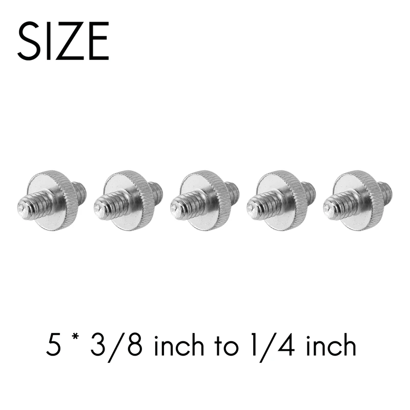 Camera Screw, 22 Pcs 1/4 Inch And 3/8 Inch Converter Threaded Screws Adapter Mount Camera Hot Shoe Mount To 1/4 Set For Camera/T