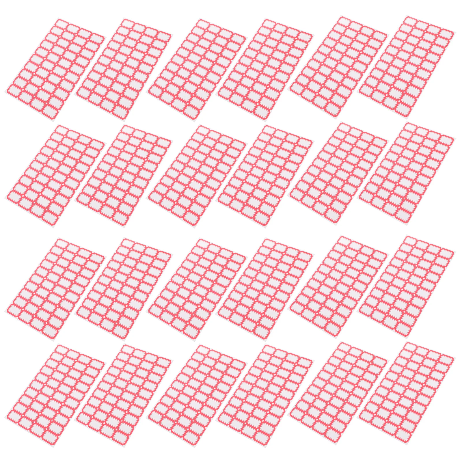 

Self Adhesive Labels Stickers Removable Red Mini Name Tags For Office School Home Storage Bins Clothing Organization