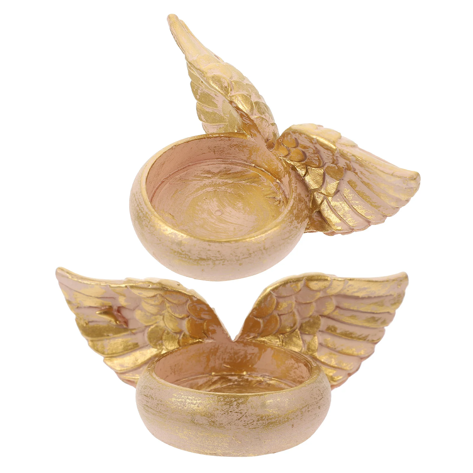 

2Pcs Angel Holder Resin Cherub Wings Stand for Room Decor Wedding Table Centerpiece Decorative Angels