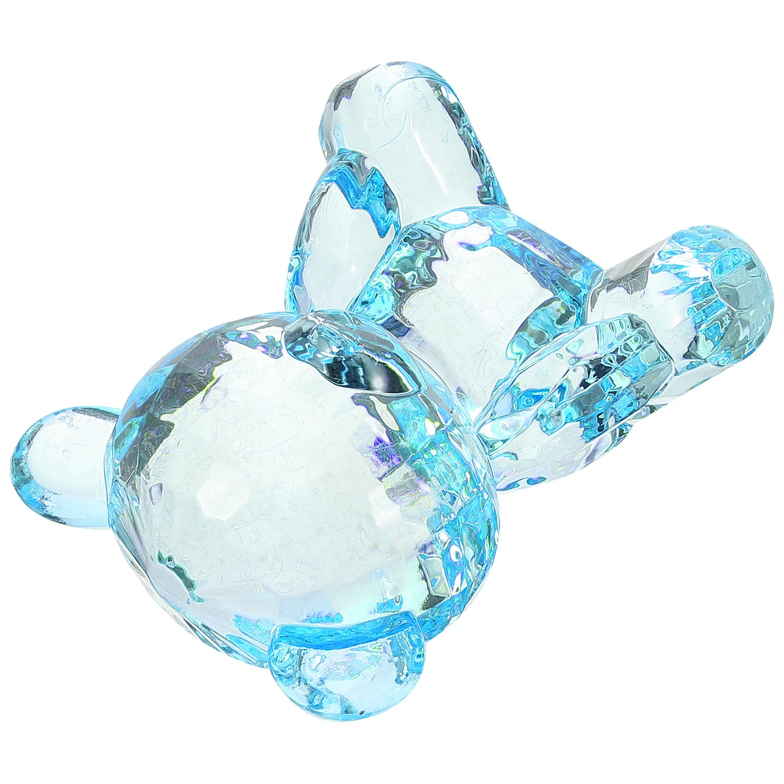 

Small Clear Acrylic Bear Decoration Adorable Bear Sculpture for Garden Table Ornament Animal Table Decoration Small Figurine