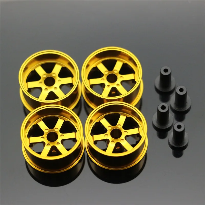 Middle Diameter20.5mm Lightweight Wheels Self-made Parts For Tamiya MINI 4WD Colored Wheel w/Aluminum Disc