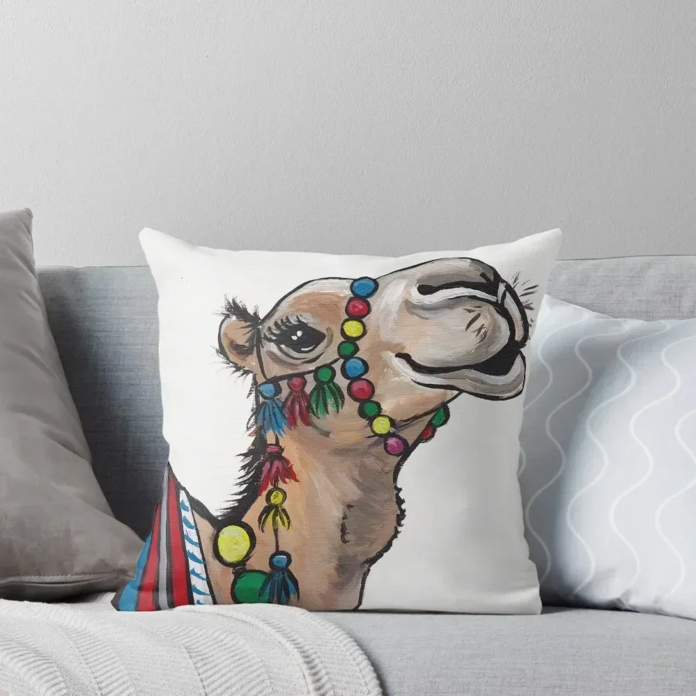 

Cute Camel Art, Camel with tassels art Throw Pillow Sofas Covers home decor items bed pillows Elastic Cover For Sofa pillow